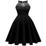 Bbonlinedress Vestido De Dama De Honra De Renda Frente única Curto Vestido De Festa De Formatura Coquetel Rodado Preto X Large