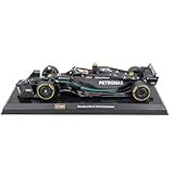 Bburago 1 24 F1 Race Mercedes W14 2023 Metal Escalado Preto Escultura De Carro Com Hamilton 44