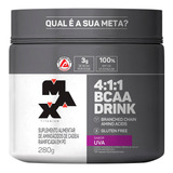 Bcaa Drink Max Titanium 4 1 1 280g Pure Aminoácidos Original Sabor Uva