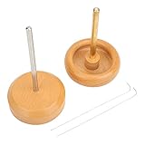 Bead Spinner Wooden String Bead Spinner Loader Tool Bead Spinning Tool Com 2 Agulhas Para DIY Jewellery Craft Making