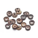 Beadthoven 330 Peças De Bronze Antigo Flor Flor Pétala Contas Espaçadoras Contas Espaçadoras Para Fabricação De Joias- Suprimentos Sem Níquel 5 X 1-5 Mm