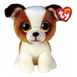 Beanie Boos Pelucia Ty Cachorro Hugo 25 De Agosto Toyng Cor Colorido