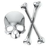 Beatifufu Adesivos De Emblema De Carro Adesivo De Carro Adesivos De Caveira Etiquetas E Decalques Do Crânio Decoração Pirata Decalque Do Carro Do Crânio Decalque Do Crânio Metal 3d A Cruz