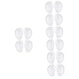 Beaupretty 16 Peças Descanso Para As Mãos Dos Flip Flops Protetores De Chinelos Palmilhas De Sandálias Claras Chinelos De Praia Gel De Silicone Almofada Do Antepé Gel De Sílica Engrossar