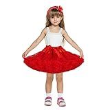 BEAUTY DY Saia Tutu Infantil Com Anágua Para Bebês Meninas Preto Rosa Branco Vermelho Vinho Amarelo Vermelho GG