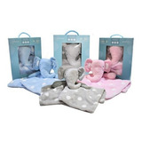 Bebê Naninha Pelúcia Macia Safári Elefante Rosa Azul Cinza