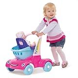 Bebê Passeio Didático Andador Com Cesto E Cadeirinha Para Bonecas