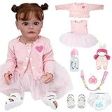 Bebê Reborn Boneca Silicone Menina Pintada Realistic Original 55cm Princesa 55CM 