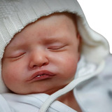 Bebe Reborn Dormindo Pintura Realista Perfeita Menina Linda