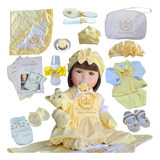 Bebe Reborn Menina Banho Silicone Completa Fada Madrinha