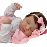 Bebe Reborn Menina Dormindo Realista Pronta