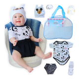 Bebê Reborn Menino Mickey Silicone Com Bolsa Maternidade