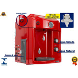 Bebedouro Agua Ozonizada Alcalina Ionizada Magnésio Top Life Cor Vermelho 110v