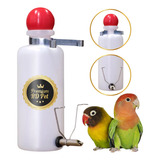 Bebedouro Automático 250ml Aço Inox Agapornis Aves Roedores
