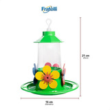 Bebedouro Beija flor Casa Jardim Com Poleiro Verde 250ml