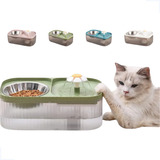Bebedouro E Comedouro Pet Automático Fonte Água 3l Cães Gato