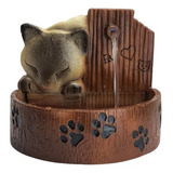 Bebedouro Gatos Pet Fonte De Agua Em Resina Cascata