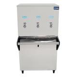 Bebedouro Industrial Coluna 100 Litros 3 Torneiras Knox Cor Aço Inox 220v