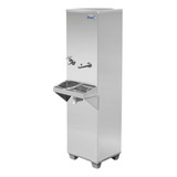 Bebedouro Industrial Coluna Frisbel 25lts Kit Instalação Cor Inox 110v
