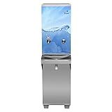 Bebedouro Industrial Frisbel 25L Inox Coluna 1 Jato E 1 Torneira 220v 
