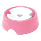 Bebedouro Para Cães Pelos Longos Com Boia 1 Litro Furacão Pet Cor Rosa