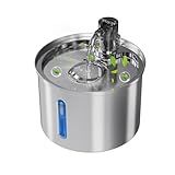 Bebedouro Para Gatos- 3L Fonte Gato Inox Comedouros- Bebedouros E Acessorios Para Gatos- Silenciosa- Bivolt