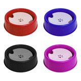 Bebedouro Pelos Longos Cão Gato Pet Plástico Não Molha 800ml Cor Azul