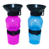 Bebedouro Portátil Garrafa Cães Gatos Passeio Aqua Dog Rosa