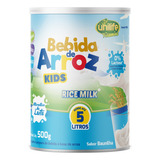 Bebida De Arroz Rice Milk Kids Unilife Sem Lactose 500g Sabor Baunilha