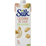 Bebida Vegetal Castanha De Caju Sem Açúcar Caixa 1 Litro Silk