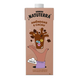 Bebida Vegetal De Amêndoas Sabor Chocolate Natuterra 1l