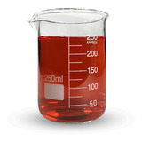 Becker De Vidro Forma Baixa Graduado 250ml Bequer
