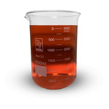 Becker De Vidro Forma Baixa Graduado 3000ml Bequer