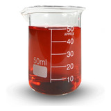 Becker De Vidro Forma Baixa Graduado 50ml Bequer