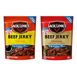 Beef Jerky Protein Snacks Carne Jack Links Kit 2 Sabores