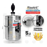 Beer Chopp Chopeira Portatil Gelo 5 1lt 100 Em Aluminio Risotril Manual