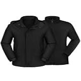 BEFAMALI Jaqueta De Esqui Masculina Impermeável 3 Em 1 Jaqueta De Inverno Com Capuz à Prova De Vento Jaqueta De Chuva De Neve Com Casaco Quente Interno Preto XGG