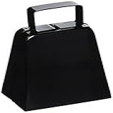 Beistle Black Cowbell Noisemaker 10 Cm