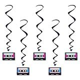 Beistle Redemoinhos De Fita Cassete Para Pendurar -5 Peças- - 1 Pacote- 8-5 Cm- Multicolorido