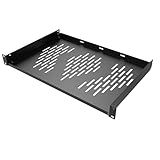 Beiyier Prateleira De Rack De Servidor 1U Adequada Para Racks E Armários De Equipamentos De Rede De 48 Cm Bandeja Cantilever Ventilada Profundidade De 30 Cm Bem Ventilada 1 Peça Preto 