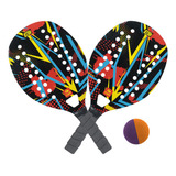 Bel Bt100 Kit Beach Tennis Red Com 2 Raquetes 1 Bola