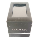 Bela Caixa De Relógio Pvc Preto Sekonda
