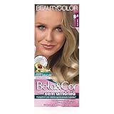 BELA COR Coloração Bela Cor Sem Amônia Kit 8 0 Louro Claro