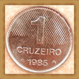 Bela Moeda 1 Cruzeiro 4 Cana De Açúcar Brasil Coleção Antigo