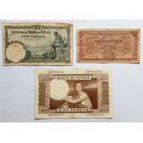 Belgica 5 Francs 1913 1925 Espanha 100 Pesetas 1953 Mbc