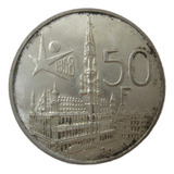 Belgica Moeda Prata 50