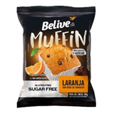 Belive Muffin Zero Açúcar Laranja Com Chocolate 40g C 10 Un