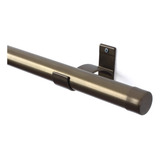 Bella Arte Kit Varão Para Cortina Simples Cromado 28mm 1 80m Alumínio Cor Ouro Velho