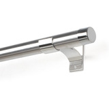 Bella Arte Kit Varão Para Cortina Simples Cromado 28mm 3 Metros Alumínio