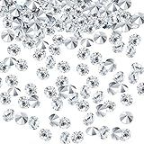 Bememo 10 000 Diamantes De Casamento Transparentes Dispersão De Mesa Confete Cristais Diamantes Pedras Acrílicas Para Mesa Centro De Mesa Baile De Máscaras Decoração De Chá De Noiva Enchimento De Vaso Prata 3 Mm 